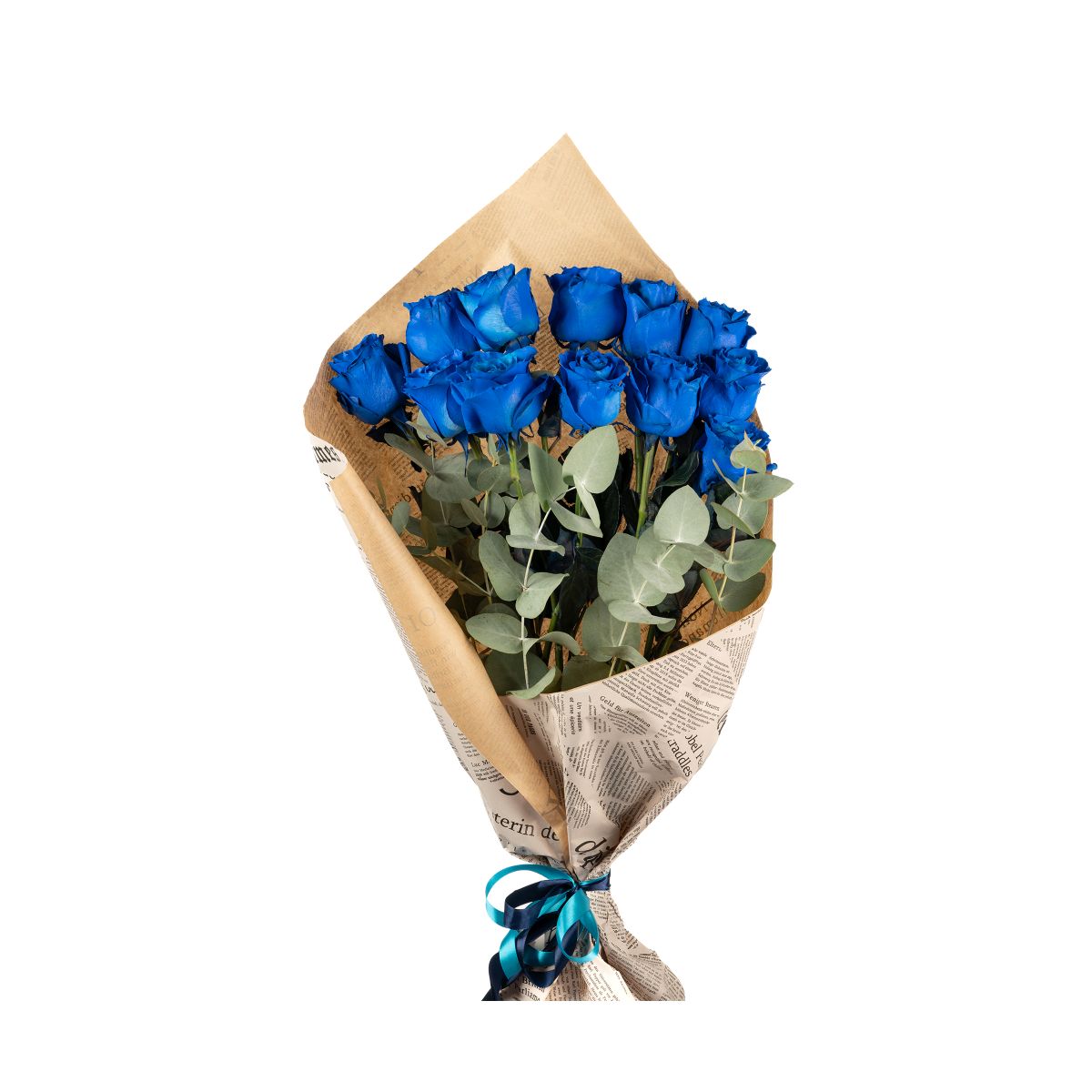 11 μπλε τριαντάφυλλα.
